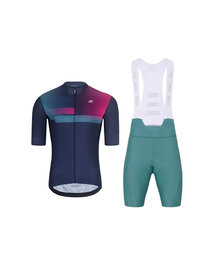 HOLOKOLO Cyklistický krátky dres a krátke nohavice - SPECTRO - modrá